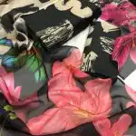 Digital Print Swiss + Silk Dupatta (CBJ-211-19)