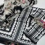 Silk Floral Digital Printed Unstitched Suits 3 Pcs CBJ-217-4