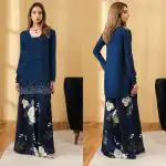 Lulusar Navy Blue Silk Article LU-11
