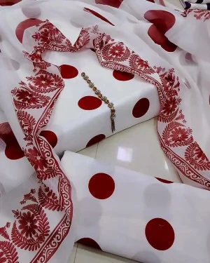 Digital Print Swiss + Chiffon Dupatta (CBJ-223-13)