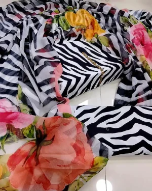 Digital Print Swiss + Chiffon Dupatta CBJ-223-30