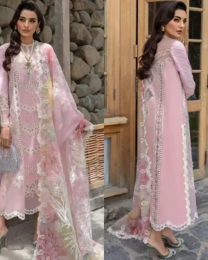 Crimson Luxury Lawn + Net Dupatta Article CM-39