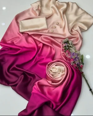 Silk Plain Un-Stitched Suits 3 Piece CBJ-217-92