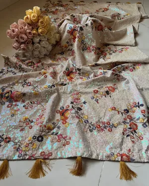 Soft Cotton Khaddar Embroidered Shawl SCK-01-39