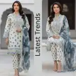 Iznik Premium Lawn + Chiffon Duppata Un-Stitched 3pc Suit - IZ-83